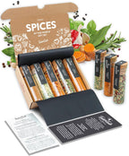 TIMBER TASTE® World Spice Gift Set for Women - 5 Exotic Gourmet Spices from Around the World | Seasoning Gift Set for Her | Unique Spice Blends | Cooking Ideas for Women | Global Flavor Rack