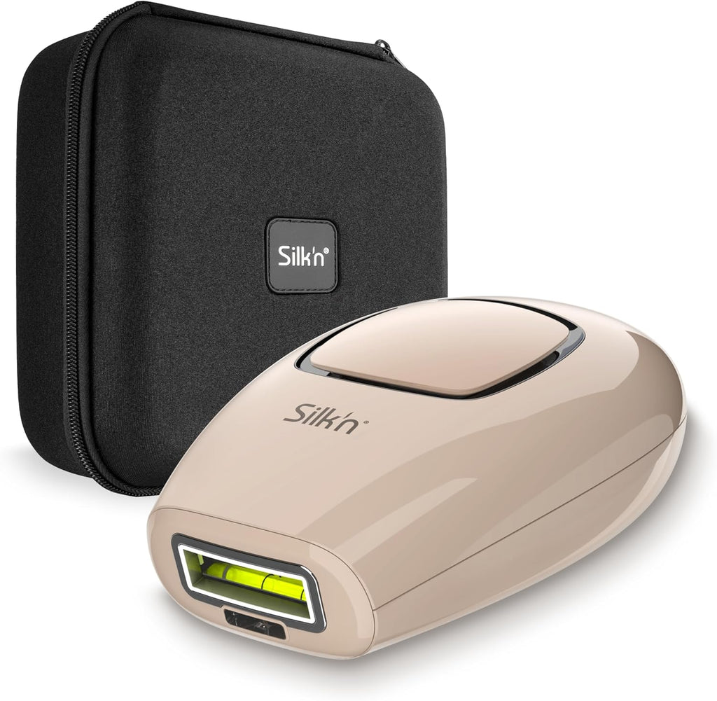 Silk'n Infinity Fast Compact IPL Laser Hair Removal Device for Women and Men, Painless Permanent Hair Reduction at Home for Face and Body, Automatic Skin Color Sensor, Ultra Fast, Travel Case Included