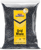 Rani Urid/Urad Whole Black (Matpe Beans with Skin) Indian Lentils 128oz (8lbs) 3.63kg Bulk ~ All Natural | Gluten Friendly | Non-GMO | Kosher | Vegan | Indian Origin