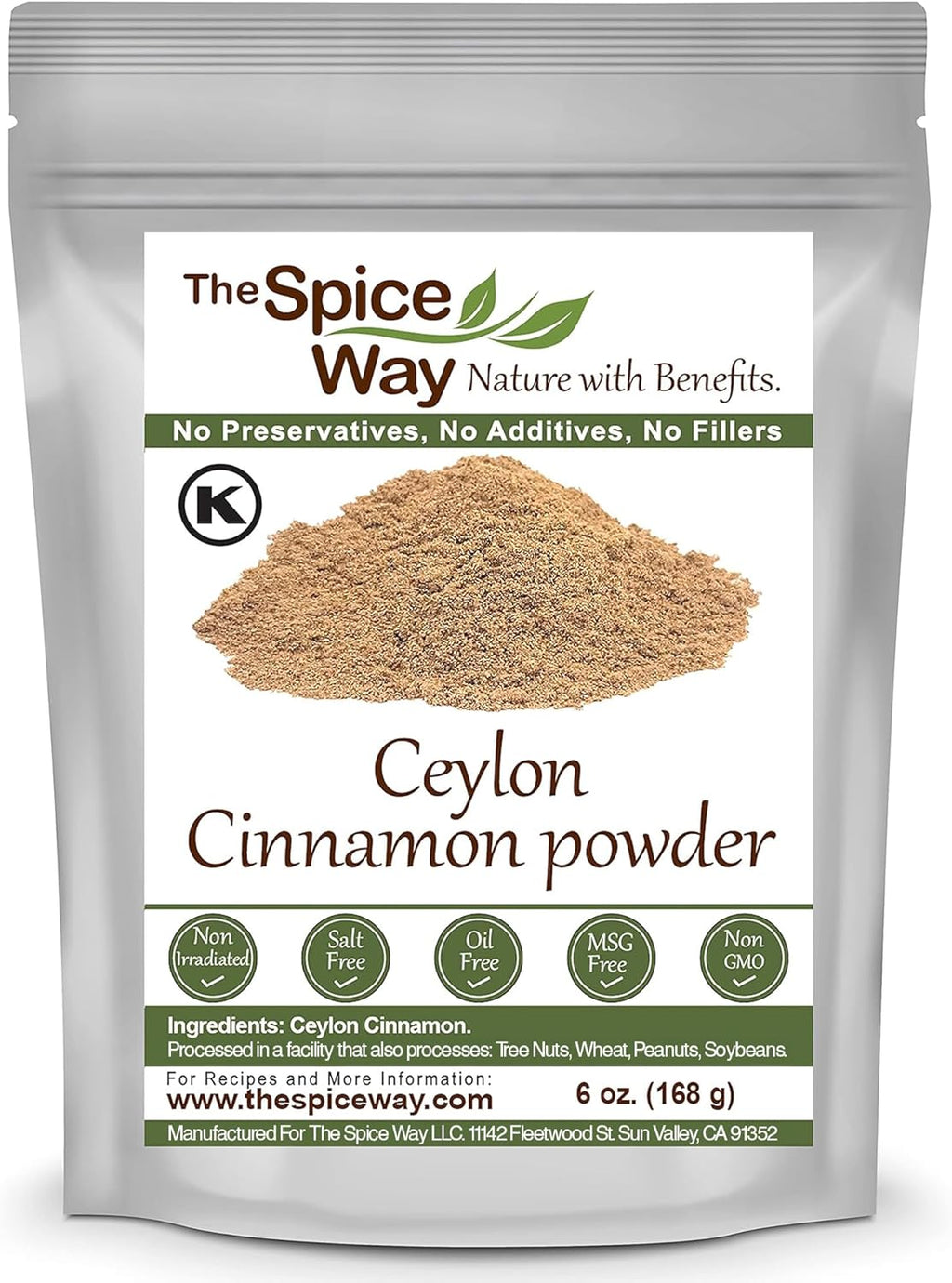The Spice Way True Cinnamon Ceylon Powder - 6 oz