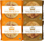 Ines Rosales Tortas Bundle - 2 Cinnamon + 2 Orange - Handcrafted Spanish Olive Oil Tortas, Flavorful Citrus and Spiced Delight