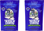 Celtic Sea Salt Fine Ground – Unrefined Mineral Salt, Sustainably Harvested, GMP Certified, Lab Tested – Baking, Cooking, Seasoning, Everyday Use – 2 Pack (1 lb Each)
