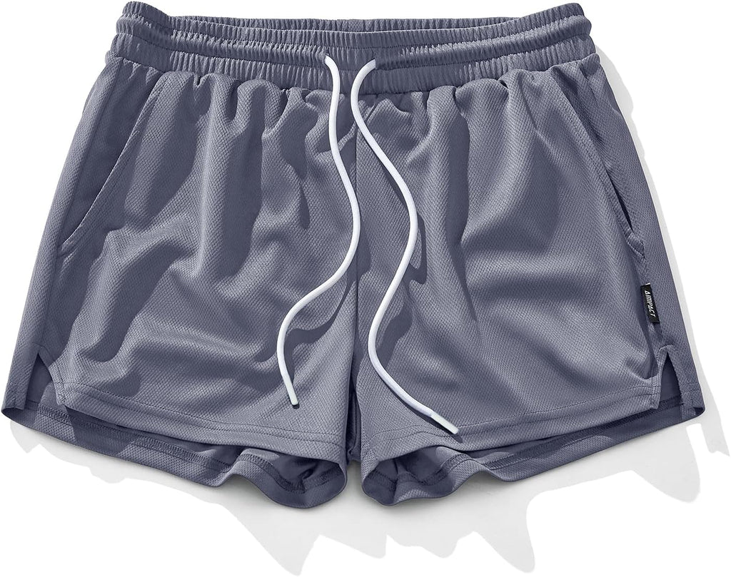 AIMPACT Mens Mesh Running Shorts 3 Inch Quick Dry Lightweight Gym Workout Athletic Shorts for Men with Pockets