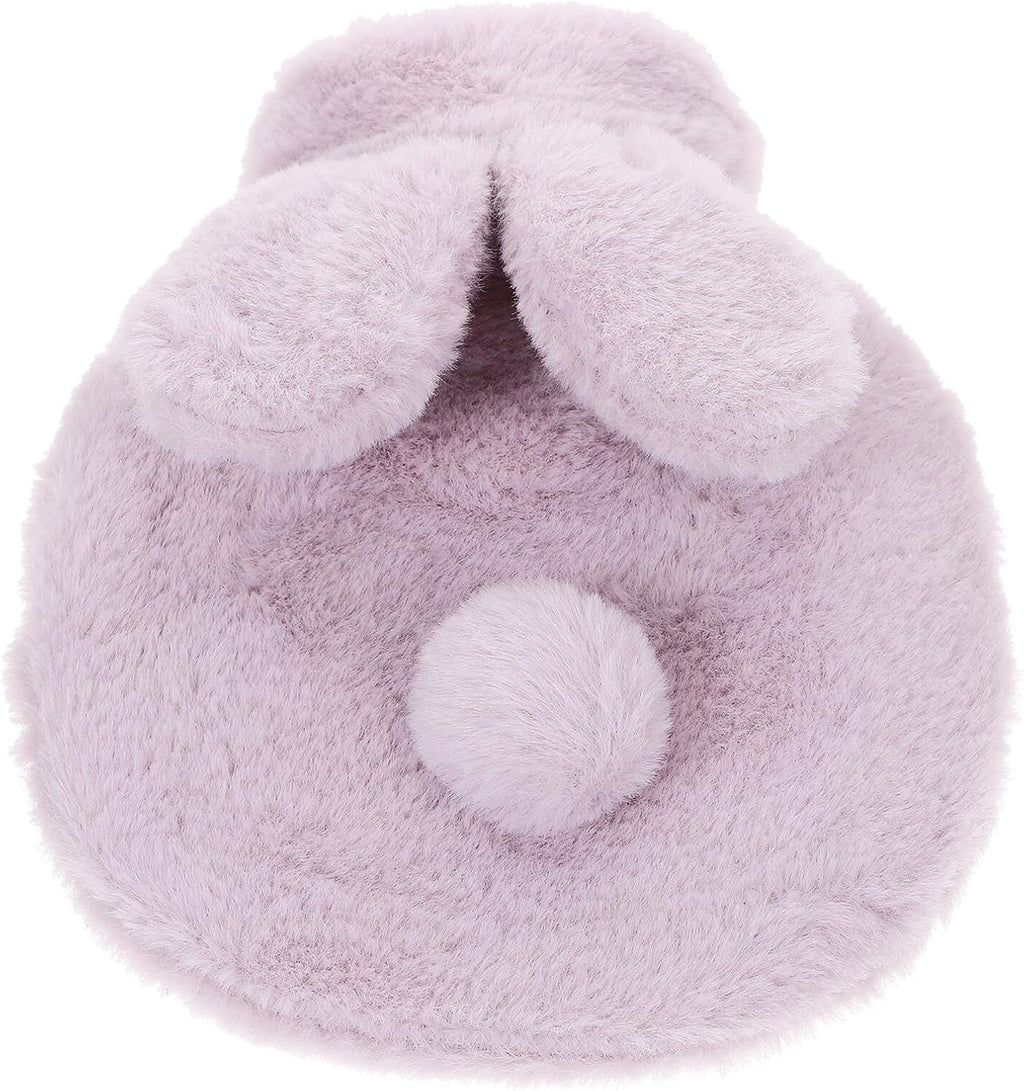 Ipetboom Hot Water Bottle with Plush Bunny Cover Portable PVC Explosion-Proof Water Bag for Menstrual Relief for Winter and Outdoor Use