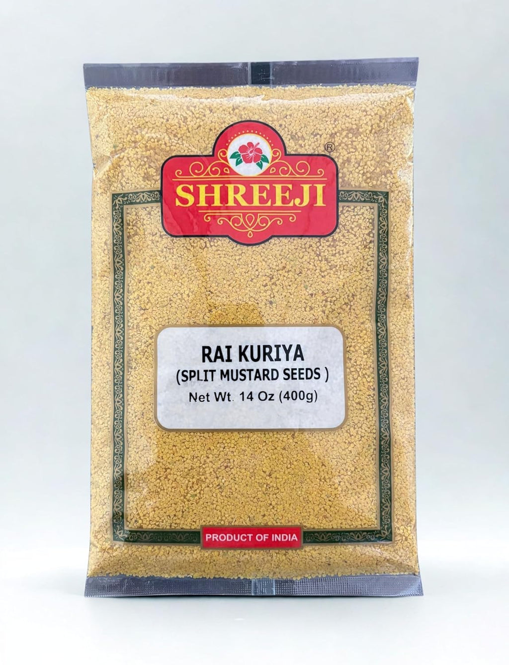 Shreeji Rai Kuriya (Split Mustard Seeds) 400g/14 Oz)