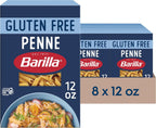 Barilla Gluten Free Penne Pasta, 12 Ounce (Pack of 8)- Non-GMO Gluten Free Pasta Made with Blend of Corn & Rice - Vegan