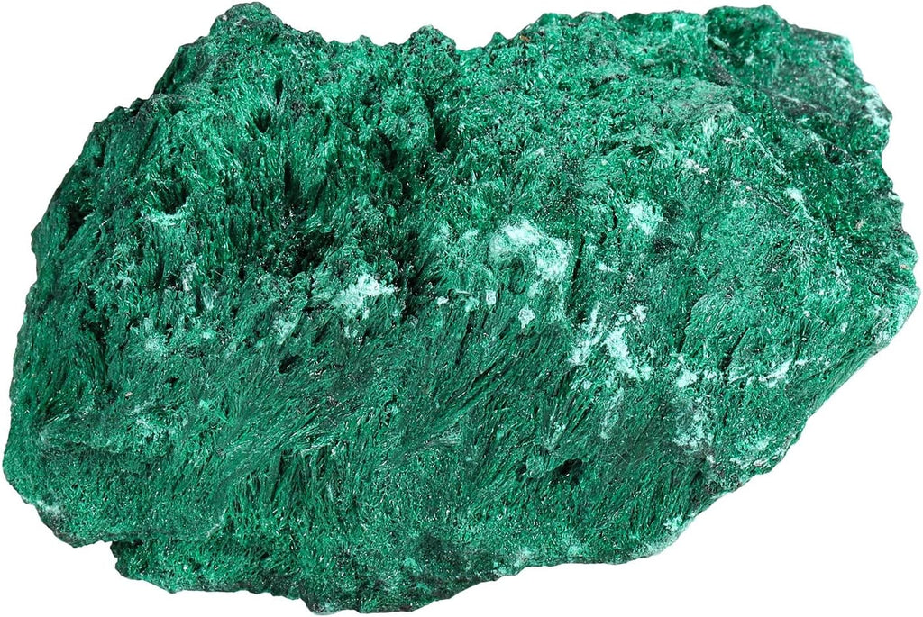 Nupuyai Natural Raw Malachite Crystal Stone for Reiki Healing Stress Anxiety, Real Green Malachite Specimen Cluster Decor for Home Office Tabletop, 101-200g