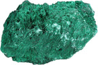 Nupuyai Natural Raw Malachite Crystal Stone for Reiki Healing Stress Anxiety, Real Green Malachite Specimen Cluster Decor for Home Office Tabletop, 101-200g
