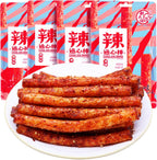 Latiao Spicy Strips 4 Pack Chinese Snacks, Latio Chinese Spicy Sticks 68g/2.39 Ounces per Pack (Medium to Extra Sp-icy)