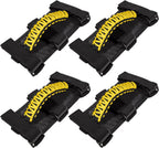 4 x Roll Bar Grab Handles Grip Handle for Jeep Wrangler JK JKU JL JLU TJ YJ Sports Sahara Freedom Rubicon Unlimited Gladiator JT 1955-2023 UTV ATV Premium 550 Paracord Interior Accessories (Yellow)