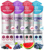 NewTrition® Isotonic Energy Gel – 20g Carbs, No Water Needed - Zero Caffeine Running Gel with Fast Absorption & Smooth Easy Digestion - Endurance Fuel Gels For Runners & Cycling 50ml, Variety Pack