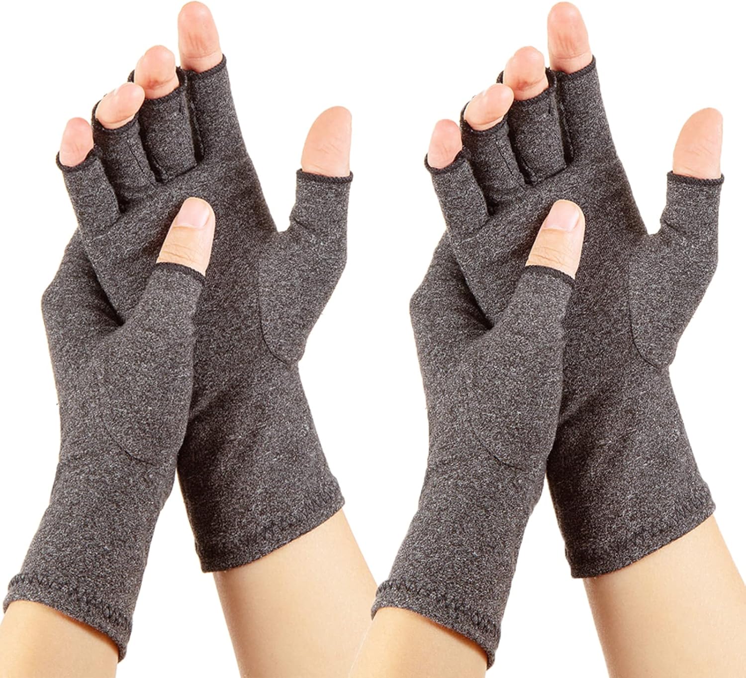 RZJZGZ 2 Pairs Arthritis Gloves Compression Arthritis Pain Wrist Support Brace gloves Compression Anti Arthritis Gloves (Large)