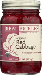 Real Pickles, Cabbage Red Organic, 15 Ounce