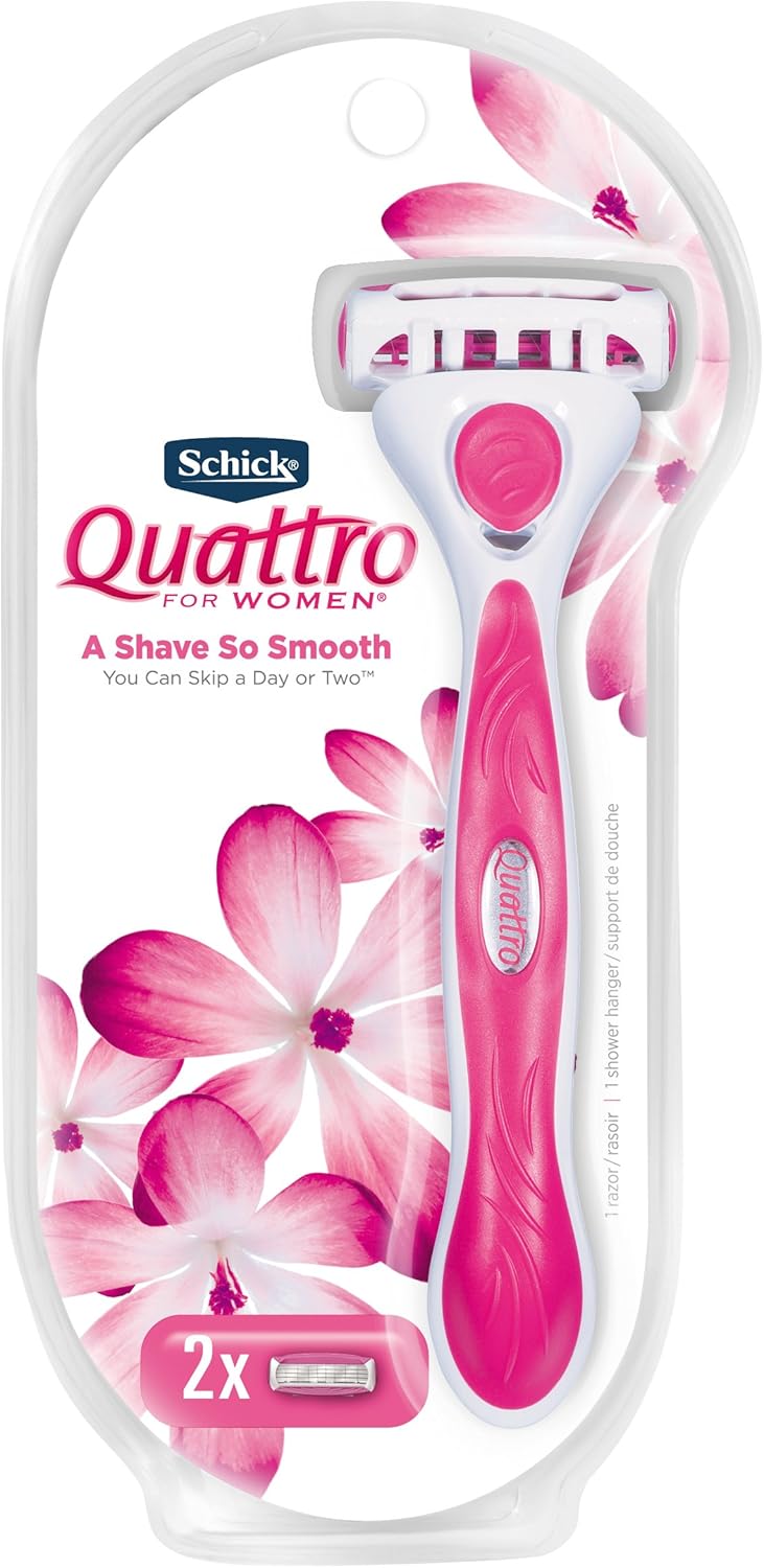 Schick Quattro for Women High Performance Razor, Packaging May Vary, 1 Razor