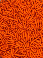 Orange Sprinkles for Baking Cakes, Cupcakes, Cookie Decorations, Ice Cream and Donut Toppings Edible Decorating Baking Supplies - 4 oz package (Orange)