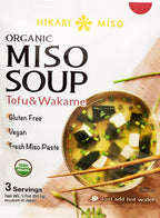 Miso Soup Instant - Hikari Miso Organic Instant Miso Soup with Tofu and Wakame - No MSG, Vegan, Gluten Free, USDA organic - Made in Japan