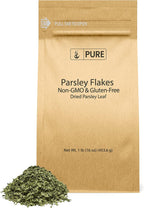 Pure Original Ingredients Parsley Flakes (1 lb), Rich-in-Flavor, Garnish Meat & Vegetables, Healthy, Eco-Friendly Packaging