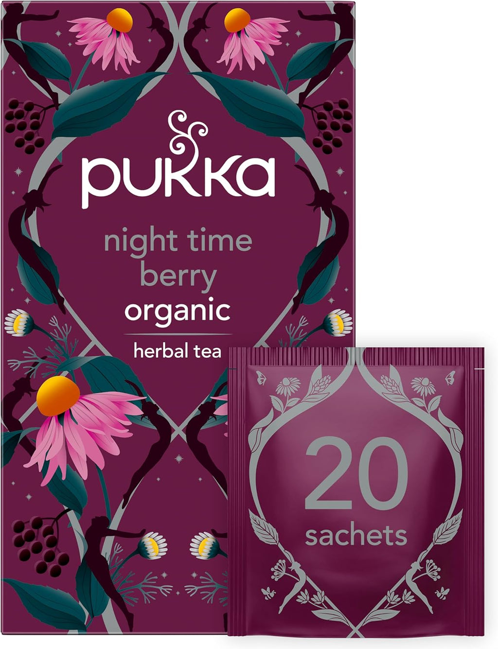 Pukka Organic Teas, Night Time, 20 Count