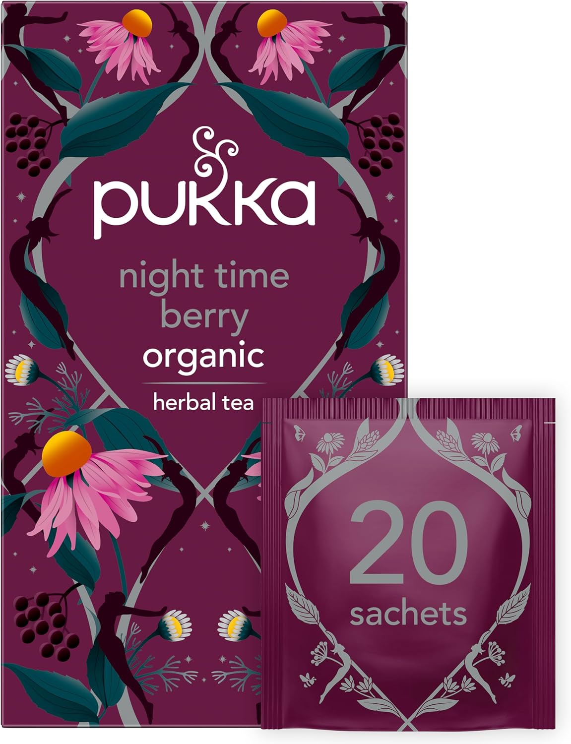 Pukka Organic Teas, Night Time, 20 Count