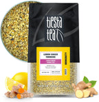 Tiesta Tea - Lemon Ginger Turmeric, Loose Leaf, Lemon Ginger Herbal Tea, Premium Non-Caffeinated Herbal Blend, Make Hot or Iced & Brews Up to 200 Cups, 16 Ounce Resealable Bulk Pouch