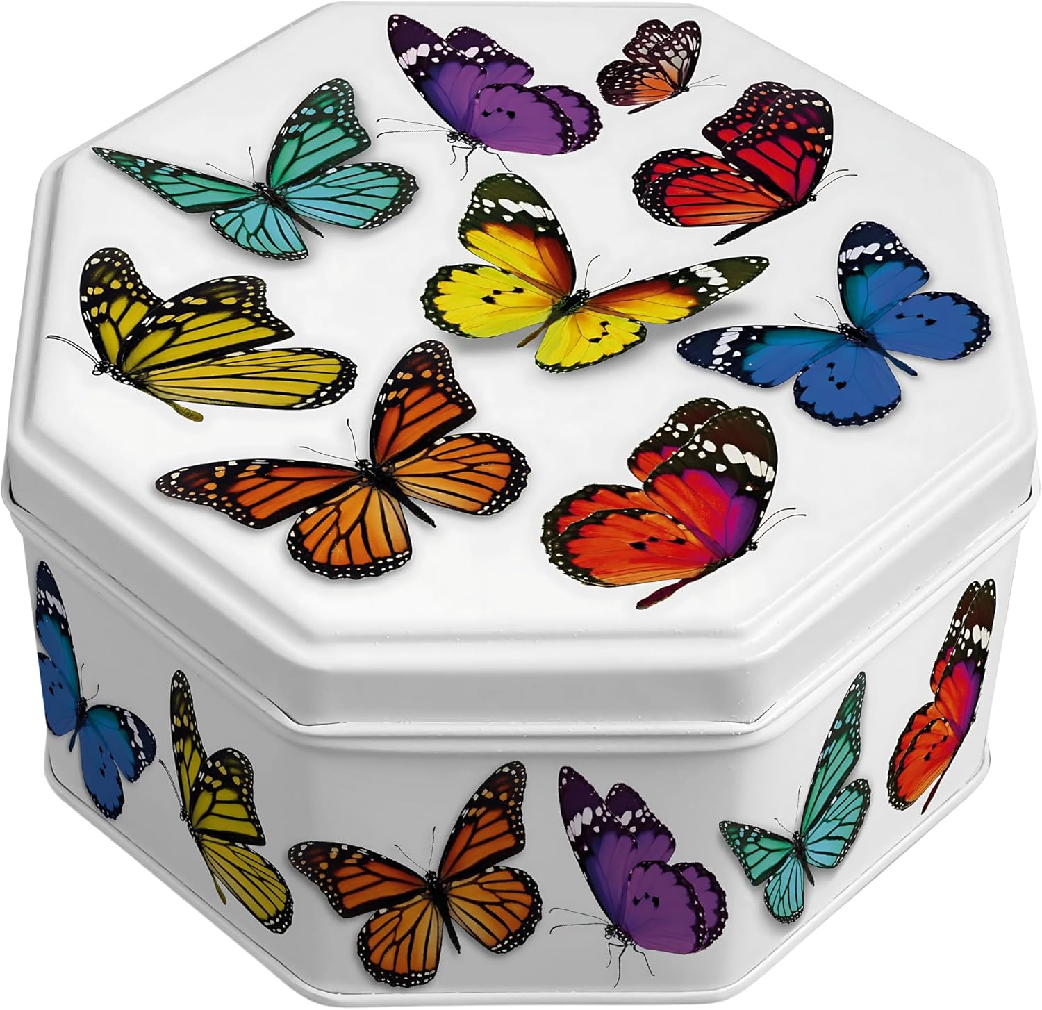 Campbells Shortbread Petticoat Tails Butterfly Tin 4.1 Oz (115g) - Pure Butter Scottish Shortbread Cookies from Scotland, British Tea Biscuits, Butter Cookies Gift in Tin Can, Scottish Snacks