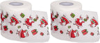 SummitLink 2 Rolls of Merry Christmas Toilet Paper Tissue Napkin Prank Fun Birthday Party Novelty Gift Idea
