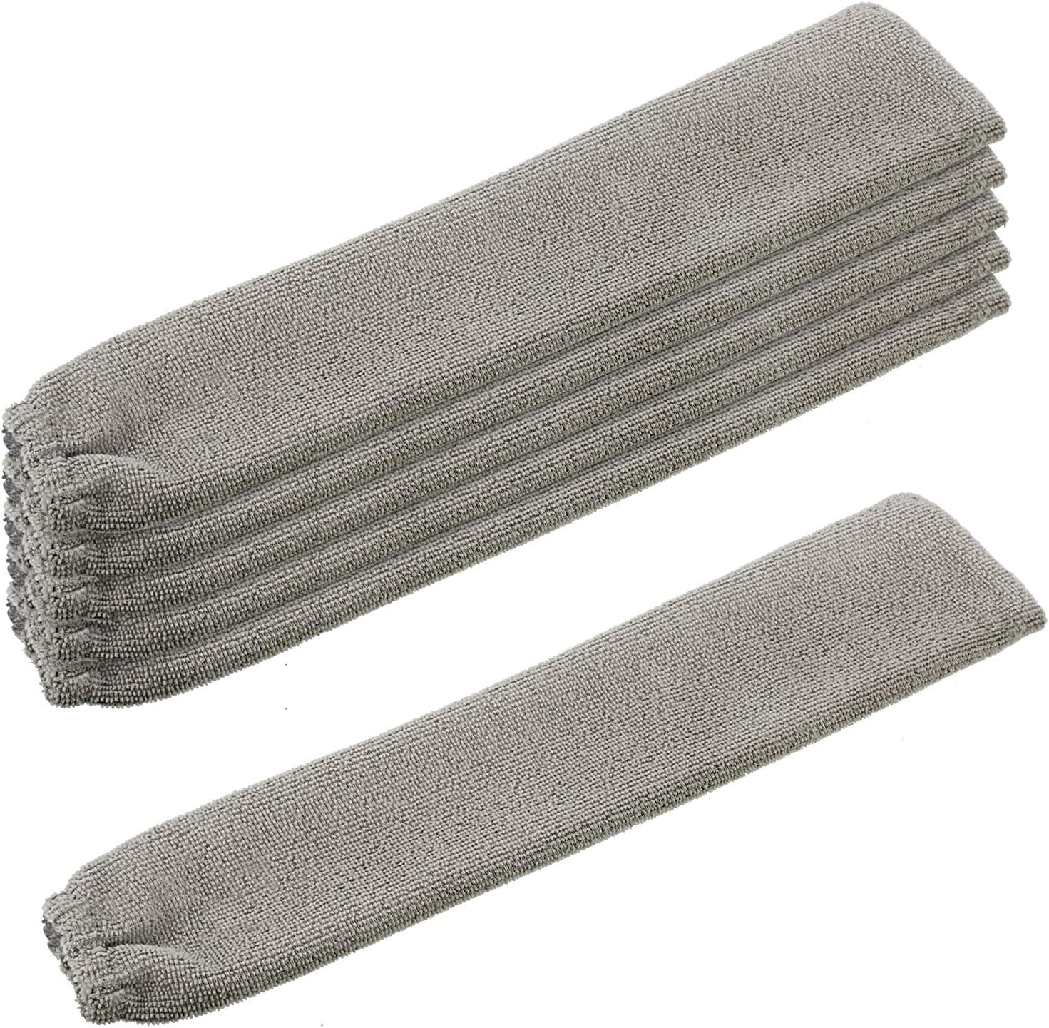 6 Pcs Retractable Gap Dust Cleaner Cloth Reusable Microfiber Dusting Cloth Washable Gap Dust Covers Under Furniture Duster Refill for Bed High Ceilings Furniture Bottom Under Refrigerator Sofa Couch