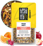 Tiesta Tea - Peach Party, Loose Leaf, Peach Hibiscus Herbal Brew, Premium Blend, Non-Caffeinated Fruit Blend, Makes Hot or Iced & Up to 25 Cups, 2oz Resealable Pouch