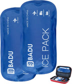 2 PCS Ice Packs for Insulin Cooler Travel Case, Reusable TSA Approved Ice Packs, Travel Ice Packs for Medications, Keep Medication Cool 8-10h in Diabetic Travel Case(Ice Pack Only, No Ice Case)