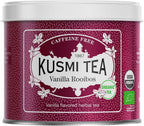 Kusmi Tea - Vanilla Rooibos - Organic Flavored Rooibos Tea - Rooibos based Herbal Tea with Vanilla Flavor - Caffeine Free - Enjoy Hot or Iced - Loose Leaf Tea - Tin Box of 3.5 oz for about 50 cups