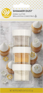 Wilton Edible Glitter Shimmer Dust, Set of 3
