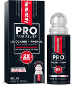Absorbine Jr. PRO Maximum Strength Lidocaine Roll-On for Targeted Nerve and Muscle Pain Relief, 4% Lidocaine + 1.5% Phenol, Fast Acting & Long Lasting, 2.5 oz