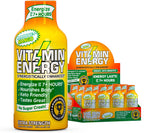 Vitamin Energy Immune+ Extra Strength Energy Shot Mango 12 Pack, 260mg Natural Caffeine, B-Vitamins, Citicoline, Green Tea, Immunity & Focus Support, Zero Sugar, Gluten-Free 1.93 fl oz