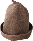 Felt Sauna Cap 3mm Thick Wool Heat Resistant Shower Hat for Men and Women, Breathable Portable Head Protection to Retain Hair Moisture in High Temperature Sauna Rooms