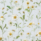 IHR Ideal Home Range Cocktail Napkins Disposable 3-Ply Paper Party Napkin Pack, 5" x 5", Daisies (Light Blue), 20-Count