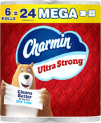 Charmin Ultra Strong Toilet Paper 6 Mega XL Rolls, 330 Sheets Per Roll