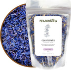 Nelson's Tea Cornflower Petals - Dried Blue Cornflower (Centaurea Cyanus) for Tea Blends, Latte, Smoothie, & Bath Salts (2 oz.)