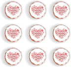 40Pcs Edible Valentines Day Cupcake Toppers Sweet Love Be Mine Valentines Cupcake Valentine Cake Topper for Wedding Valentine's Theme Party Cake Decoration Supplies