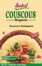 Sadaf Couscous Organic - Vegetarian Organic Couscous - Traditional & Healthy Meal - NO MSG - NO Artificial Preservatives - Kosher - 12 Oz