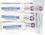 Sensodyne Sensitivity & Gum Whitening Toothpaste, Toothpaste for Sensitive Teeth & Gum Problems, 3.4 Ounces (Pack of 3)