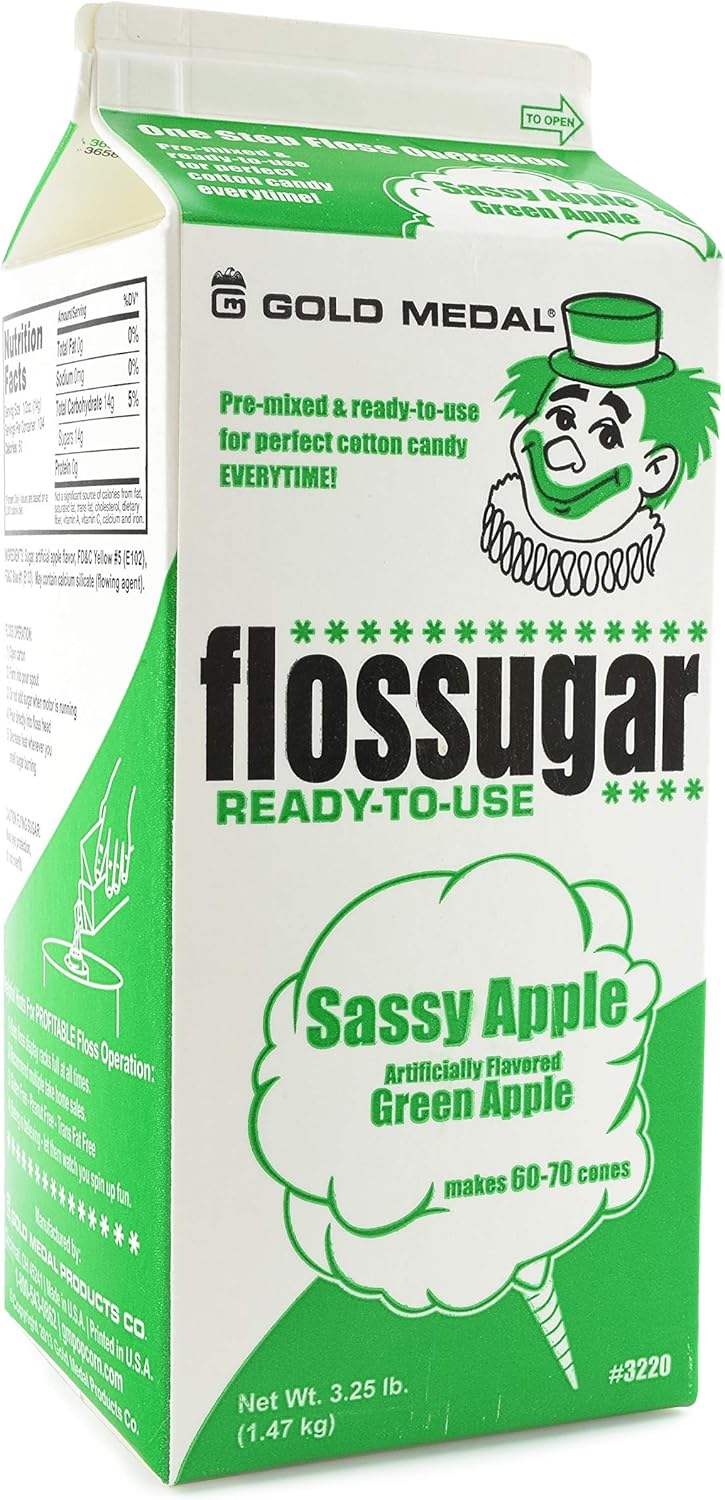 Green Apple Flossugar (1/2 gallon)