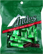 Andes (1) Bag Creme De Menthe Thins - Individually Wrapped Mint & Dark Chocolate Candy Pieces - Peanut Free & Gluten Free - Net Wt. 2.75 oz