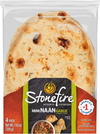 Stonefire Mini Naan Garlic 4pk