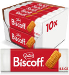 Lotus Biscoff, Caramelized Biscuit Cookies, non GMO + Vegan - 8.8 Ounce (Pack of 10)