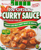 House Foods Curry Sauce with Vegetables, Medium Hot, 7 Ounce Boxes (Pack of 10)