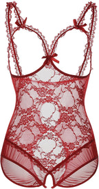 Plus Size Lingerie for Women Sexy Lingerie Bodysuit One-Piece Teddy Black