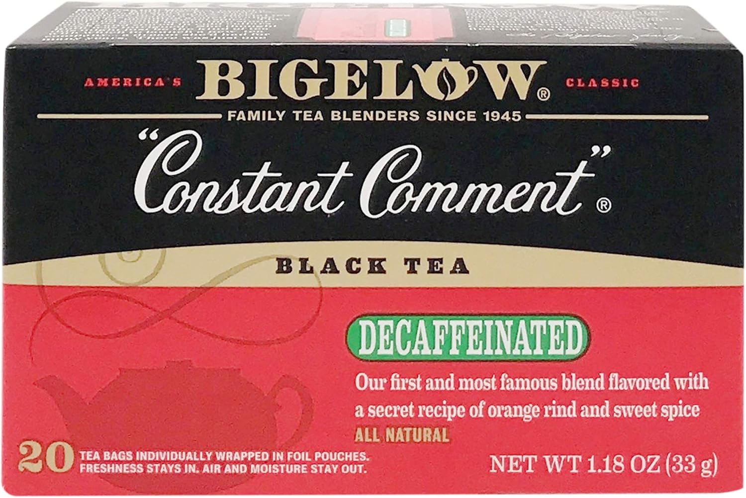 Bigelow, Constant Comment Tea (Decaffeinated), 20 Count