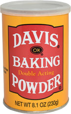 Davis Double Acting Baking Powder, 8.1 Ounce