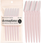Kitsch Dermaplane Razor for Women Face – Face Razors for Women & Men, Eye Brow Razors & Face Shaver – Exfoliating Facial Razor & Dermaplaner as Skin Care Tool for Smoother Skin - Blush, 6 pcs