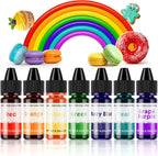 Gel Food Coloring Rainbow Edible Food Dye Set for Baking Royal Icing Cookie Supplies Gluten Free 7x6g Food Grade Liquid Food Color Kit, 0.25 Fl. Oz/Bottles